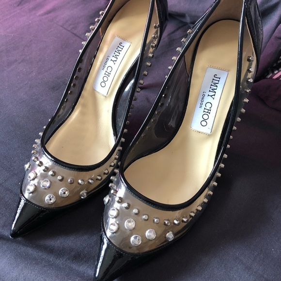 Jimmy Choo Shoes - Size 37 Jimmy Choo black studded heels